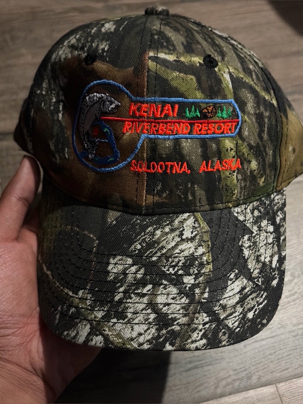 Vintage Port Authority Real Tree Camo Alaska Fishing Hat